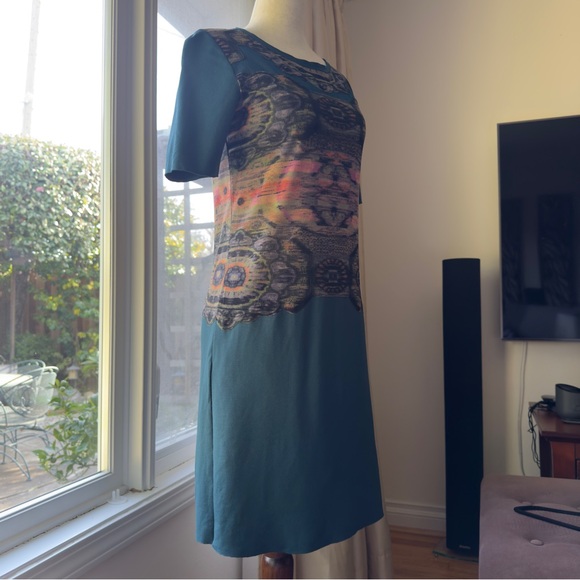 Vintage Vivienne Tam Geometric Print Mesh Dress - Picture 4 of 11